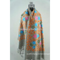 Fashion women winter embroidery scarf